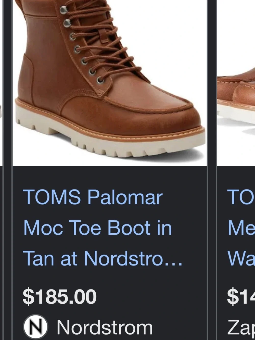 Toms Brown Leather Chukka Boot with White Sole